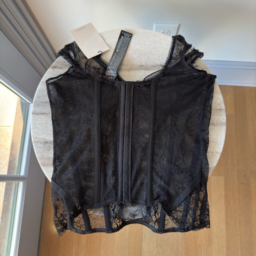 ZARA LACE CORSET LIMITED EDITION BLACK - Picture 6 of 7